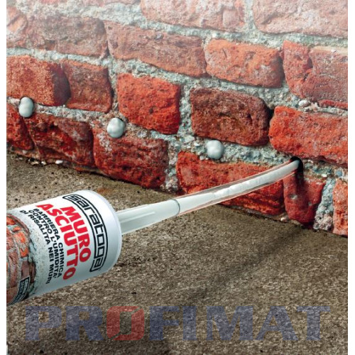 Muro asciuto 300 ml chemická bariéra na vlhkú stenu Muro asciuto 300 ml chemická bariéra na vlhkú stenu